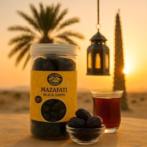 Nature's Choice Mazafati Black Dates 400g Jar