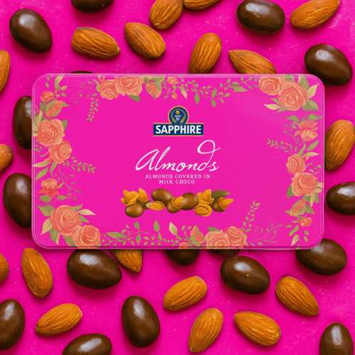 Sapphire Coated Chocoate Almonds 175g